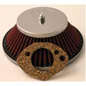 Pancake Air-Cleaner, Suits 55 thru 58mm Carb Spigots, 2 inch wide