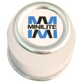 CLASSIC MINI RED 'MINI' CHROME WHEEL CENTRE CAPS MINILITE ROVER COOPER 2GM3 