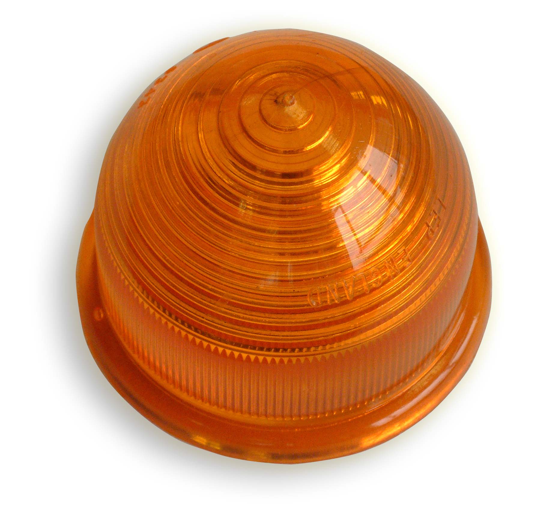 LENS IN AMBER DOMED PLASTIC FOR INDICATOR LAMP - Mini Spares