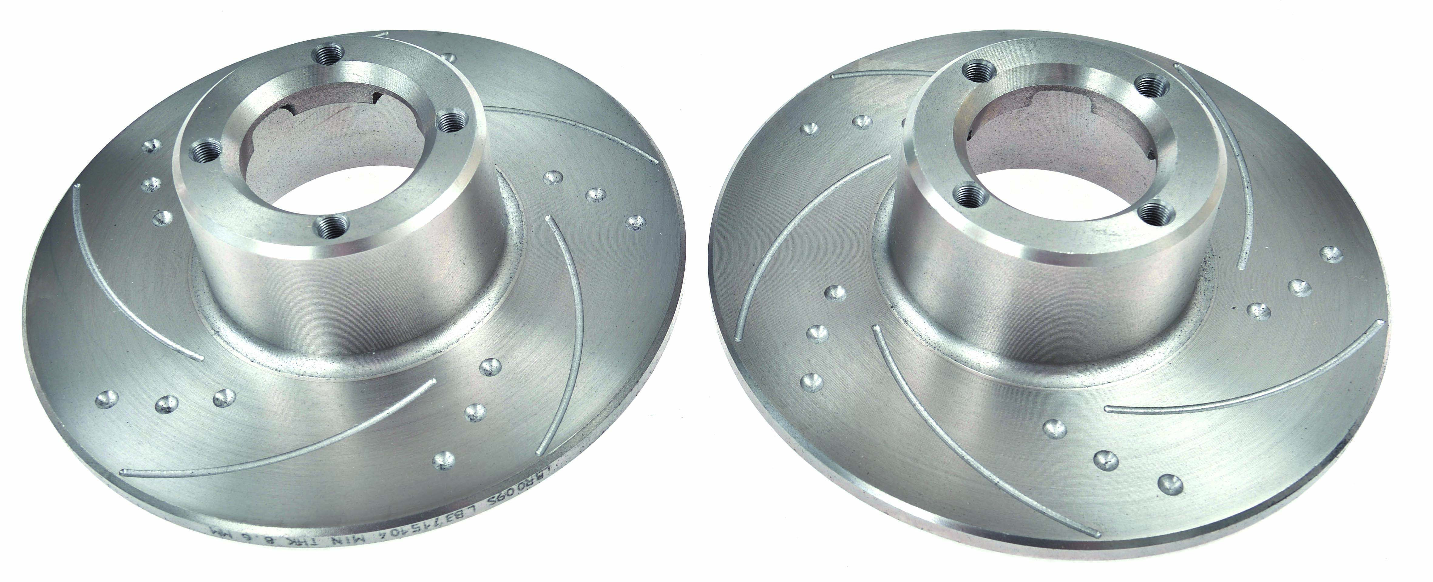 DISCPEDIA　LIFETEC BRAKE DISC PAIR DIMPLED & GROOVED 8.4